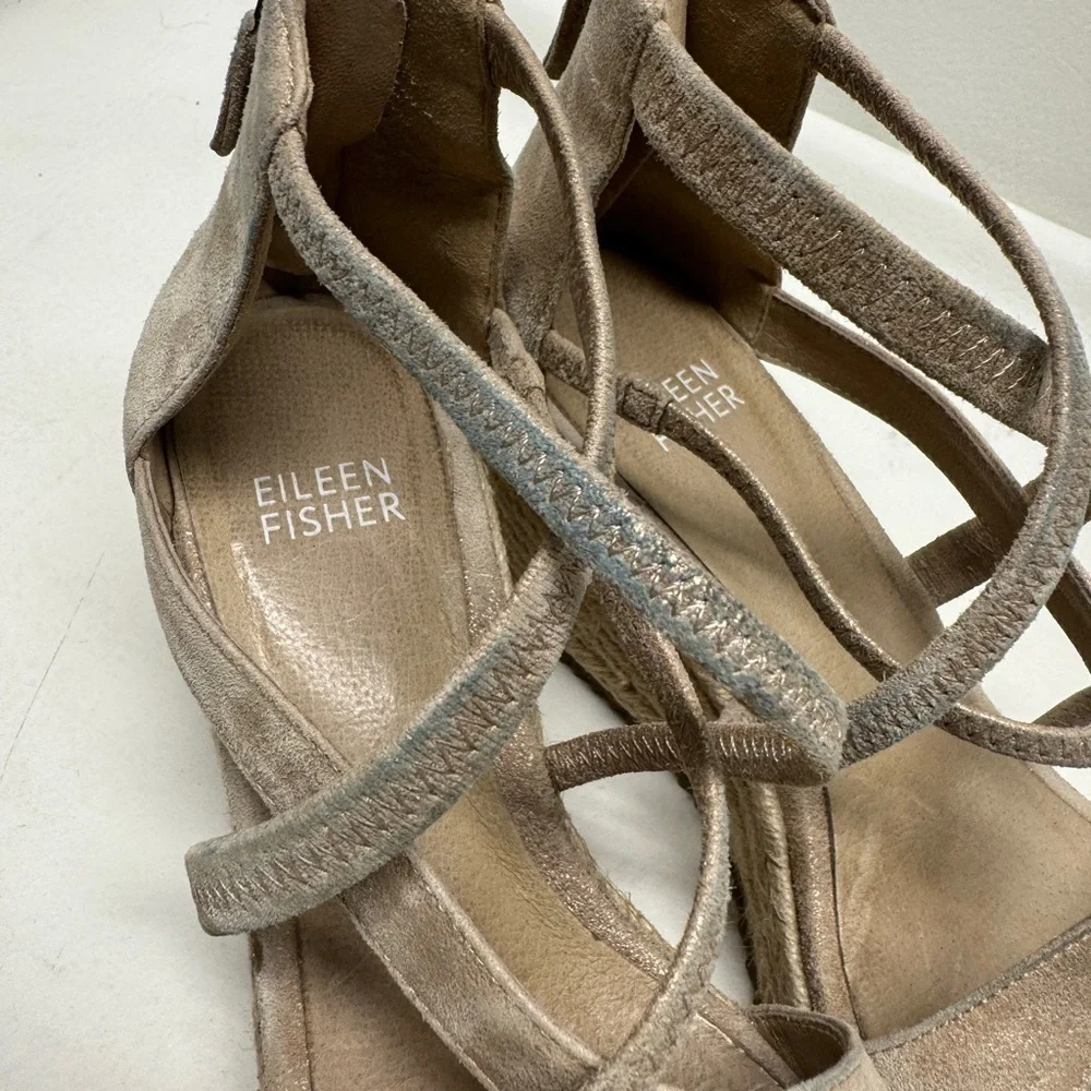 Eileen Fisher women’s platform wedges sandals size 5.5